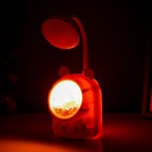 Настольная лампа "Ушки" LED 3Вт USB розовый 7х10х17 см RISALUX - Фото 3