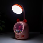 Настольная лампа "Ушки" LED 3Вт USB розовый 7х10х17 см RISALUX - Фото 5