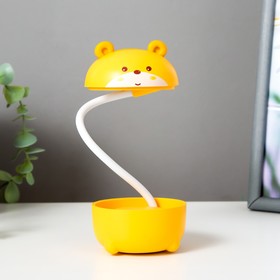 Настольная лампа "Мишка" LED 3Вт USB желтый 7,5х7,5х21 см RISALUX