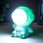 Ночник "Космонавт" LED 1.5Вт USB АКБ зеленый 9,5х8х10,5 см RISALUX - Фото 4