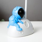 Настольная лампа "Космонавт на луне" LED 3Вт USB АКБ бело-синий 11,5х7,5х28 см - фото 9384189