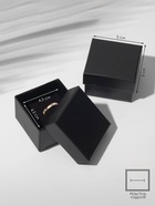 Коробочка подарочная под кольцо, серьги, серьги «Минимал», 5×5 см, чёрная - Фото 1