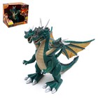 Динозавр «Дракон», работает от батареек, световые и звуковые эффекты, цвет зелёный - фото 3853538