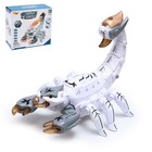 Скорпион «Техно», эффект дыма, световые и звуковые эффекты, работает от батареек, цвет белый - Фото 1