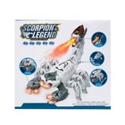 Скорпион «Техно», эффект дыма, световые и звуковые эффекты, работает от батареек, цвет белый - Фото 6