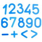 Касса цифр и счетных материалов "Учимся считать", 133 элемента, пластик, Синий трактор МИКС - Фото 5