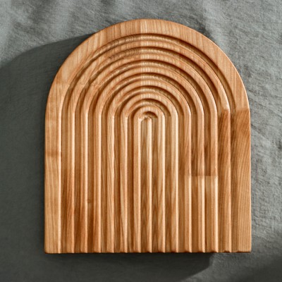 Доска для подачи и сервировки Adelica, 25×22×1.8 см, дерево берёза