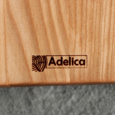 Доска для подачи и сервировки Adelica, 25×22×1.8 см, дерево берёза