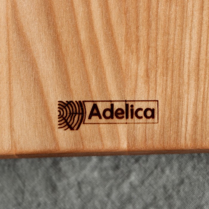 Доска разделочная для подачи и сервировки Adelica, 25×22×1,8 см, берёза - фото 1908931982
