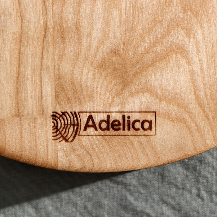 Доска разделочная для подачи и сервировки Adelica «Олимп», d=20×1,8 см, берёза - фото 1908932003