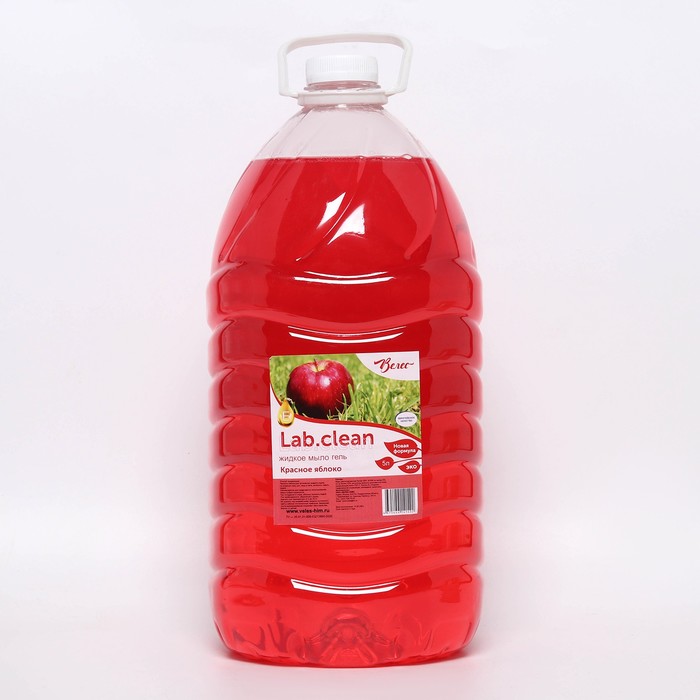 Жидкое мыло нежно-розовое Красное яблоко, ПЭТ 5 л - Фото 1
