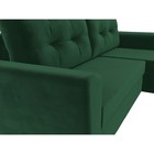 Угловой диван «Амстердам лайт», еврокнижка, правый угол, велюр, цвет зелёный - Фото 4