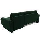 Угловой диван «Амстердам лайт», еврокнижка, правый угол, велюр, цвет зелёный - Фото 6