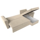 Диван угловой «Амстердам лайт», еврокнижка, правый угол, микровельвет, цвет бежевый - Фото 11