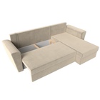 Диван угловой «Амстердам лайт», еврокнижка, правый угол, микровельвет, цвет бежевый - Фото 12