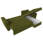 Диван угловой «Амстердам лайт», еврокнижка, правый угол, микровельвет, цвет зелёный - Фото 11