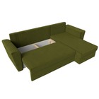 Угловой диван «Амстердам лайт», еврокнижка, правый угол, микровельвет, цвет зелёный - Фото 8