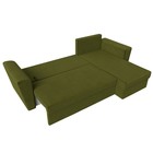 Угловой диван «Амстердам лайт», еврокнижка, правый угол, микровельвет, цвет зелёный - Фото 9