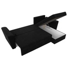 Диван угловой «Амстердам лайт», еврокнижка, правый угол, микровельвет, цвет чёрный - Фото 11