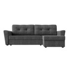Угловой диван «Амстердам лайт», еврокнижка, правый угол, рогожка, цвет серый - Фото 2