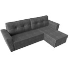Угловой диван «Амстердам лайт», еврокнижка, правый угол, рогожка, цвет серый - Фото 5