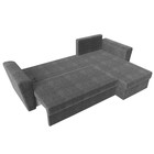 Угловой диван «Амстердам лайт», еврокнижка, правый угол, рогожка, цвет серый - Фото 9