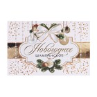 Наклейка на бутылку «Шампанское Новогоднее», размер 12 х 8 см. - фото 24579140