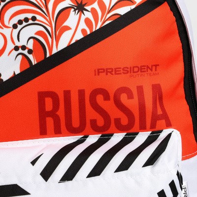 Рюкзак Putin team, 29×13×44 см, отд на молнии, н/карман, белый