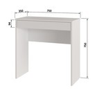 Стол письменный Найс с ящиком, 750х350х750, Белый - Фото 2