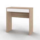 Стол письменный «Нордик», 1 ящик, 750×350×750 мм, цвет дуб сонома/белый - Фото 1
