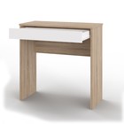 Стол письменный «Нордик», 1 ящик, 750×350×750 мм, цвет дуб сонома/белый - Фото 3