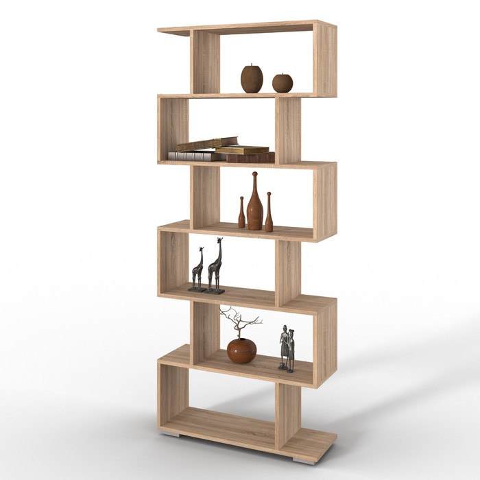 Стеллаж Нордик, 730х250х1750, Дуб сонома - Фото 1