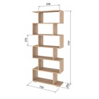 Стеллаж Нордик, 730х250х1750, Дуб сонома - Фото 2