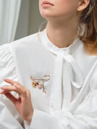 Булавка «Художник» с подвесками, 7 см, цветная в золоте - Фото 5