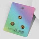 Набор значков (3шт) «Панда» с рюкзаком и в шляпе, цветной в золоте - Фото 3