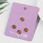 Набор значков (4 шт.) "Радуга" животные, цветной в золоте - фото 25564490