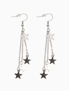 Серьги висячие «Звёздный дождь», цвет серебро - Фото 1