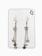 Серьги висячие "Звёздный дождь", цвет серебро - фото 809469507