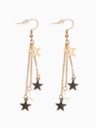 Серьги висячие «Звёздный дождь», цвет золото, 8.5 см - Фото 1