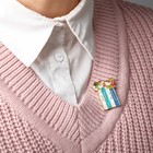 Значок «Нежность» книги, цветной в золоте - Фото 3