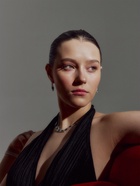 Набор 2 предмета: серьги, колье «Листопад», утончённый ромб, цвет бело-изумрудный в серебре, 32 см - Фото 7