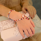 Кулон «Бисер», снеговик, цветной в золоте, 42 см - Фото 3