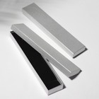 Коробочка подарочная под браслет/цепочку/часы «Блеск», 21×4 см (размер полезной части 20.1×3.3 см), цвет серебро - Фото 2