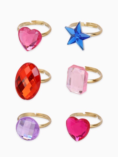 Кольцо «Выбражулька» созвездия, безразмерное, форма МИКС, МИКС в золоте