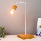 Лампа настольная "Хью-2" коричневый/белый 20х20х55см RISALUX - фото 35371005