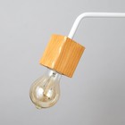 Лампа настольная "Хью-2" коричневый/белый 20х20х55см RISALUX - фото 35371007