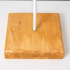 Лампа настольная "Хью-2" коричневый/белый 20х20х55см RISALUX - фото 35371008