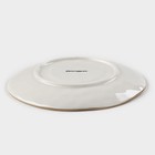 Блюдце фарфоровое Доляна «Космос», d=16 см, цвет зелёный - Фото 3