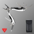 Мультитул Stinger с нейлоновым чехлом, 15 функций, сталь, алюминий, серебристый - Фото 1