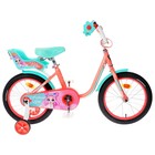Велосипед 16" GRAFFITI Fashion Girl, цвет персиковый/тиффани - фото 2101008